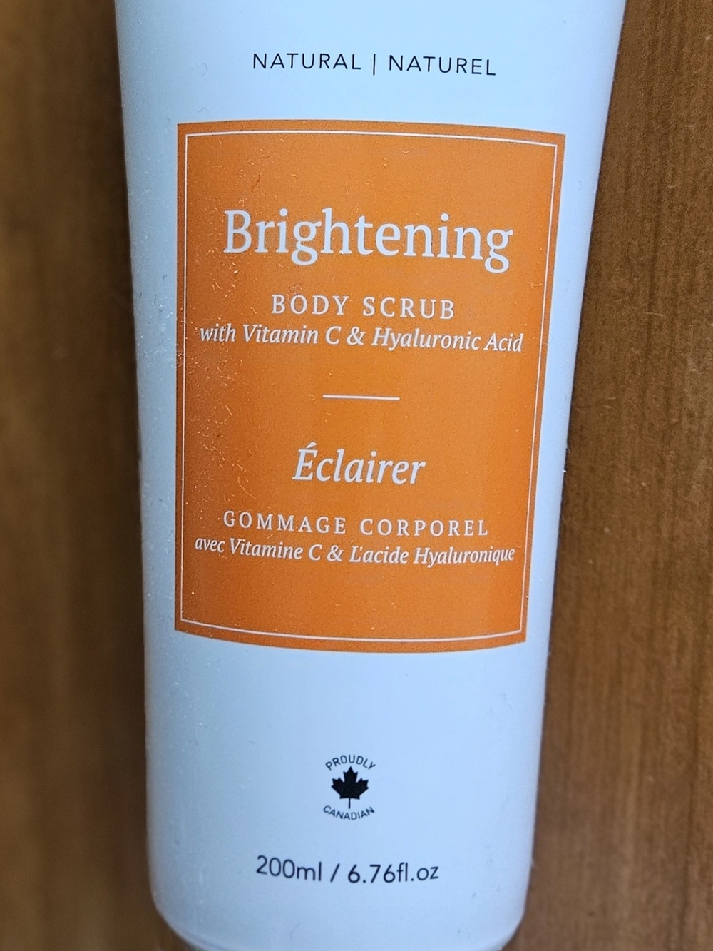 Brightening Body Scrub with Vitamin C & Hyaluronic Acid - Orange